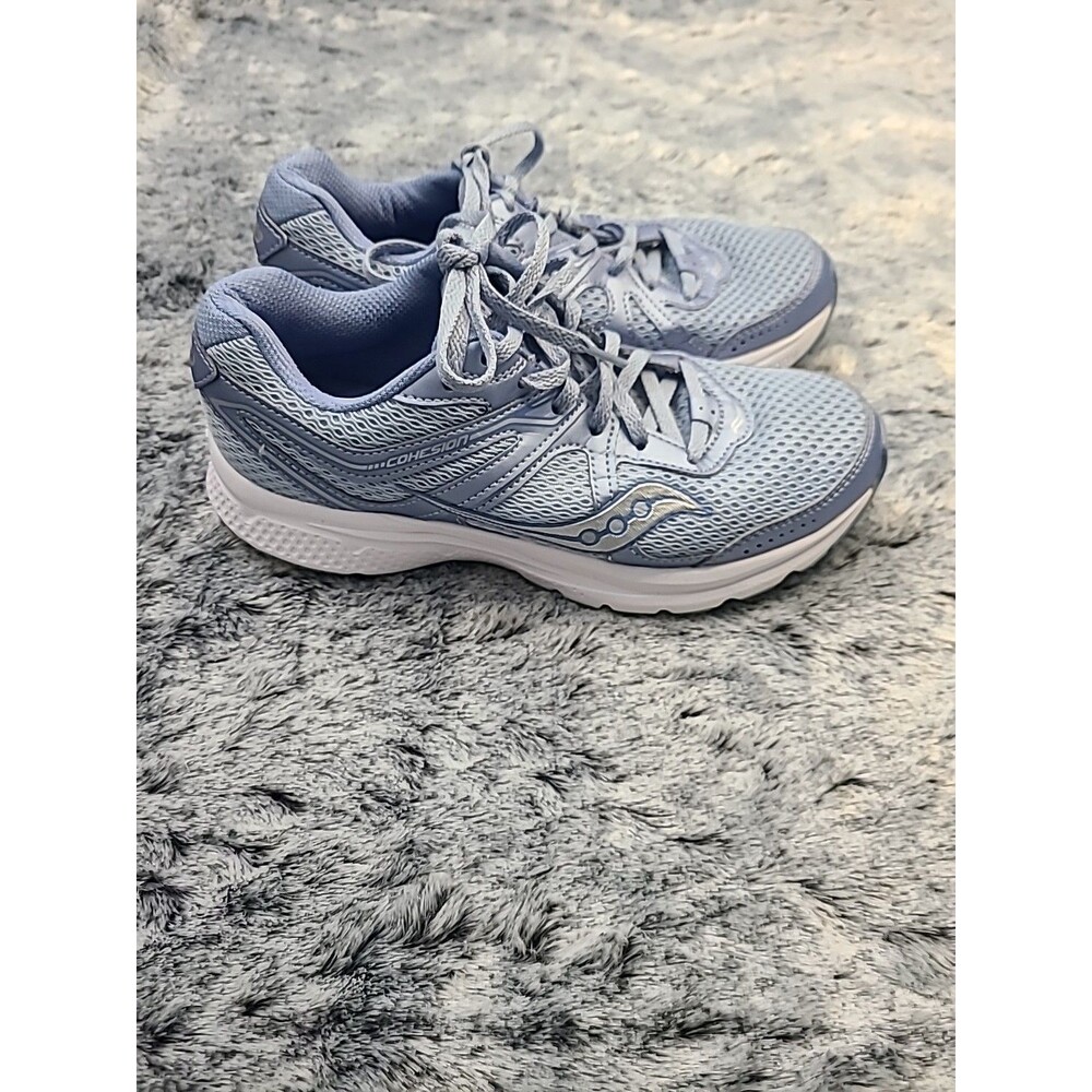 Saucony Womens Grid Cohesion 11  Baby Blue Run Shoes Sneakers Size 7